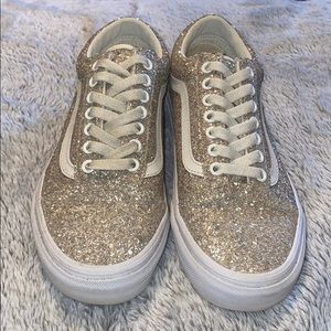 vans glitter old school shoes